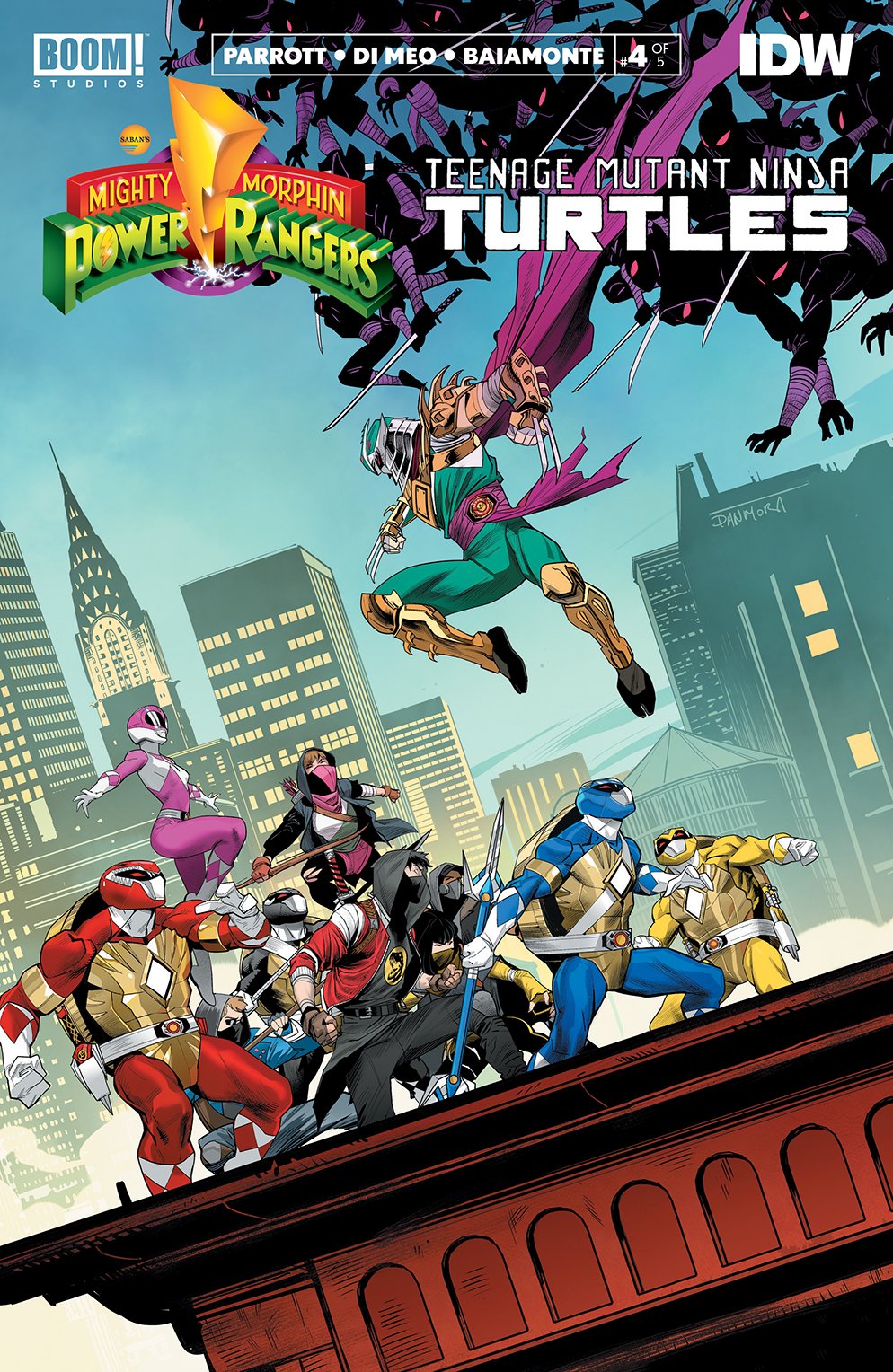 Mighty Morphin Power Rangers/TMNT #2 Set of 2 Scott Wade/Legends Comics Variants 