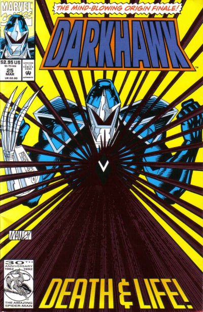 Darkhawk No.25 1993 Mit Poster Danny Fingeroth & Mike Manley 