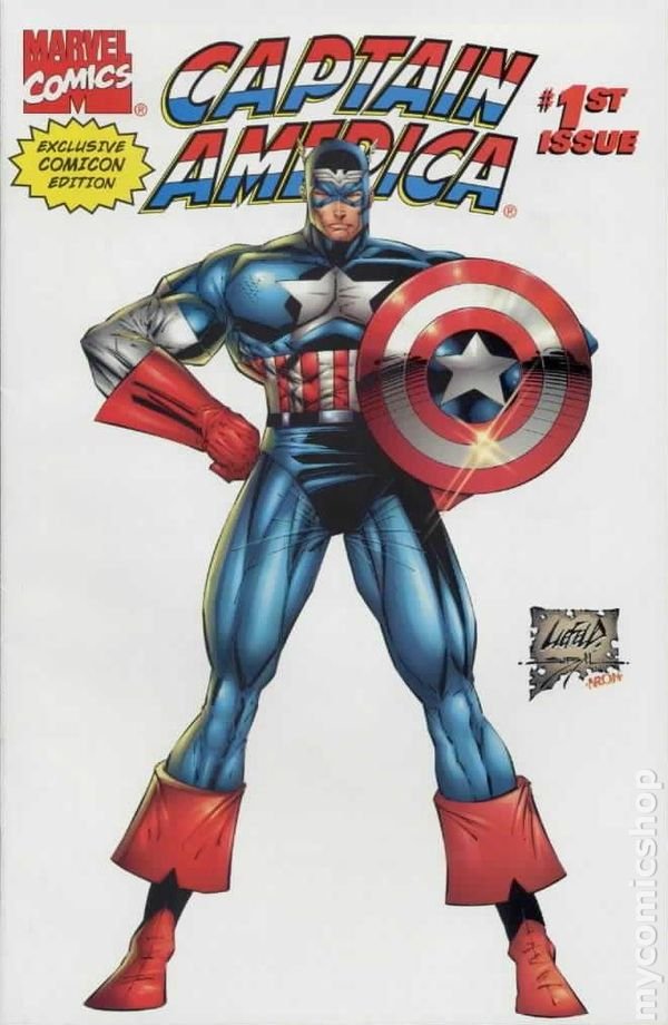 Captain America #1.Variant 1st Rikki Barnes..Published Nov 1996 by Marvel 